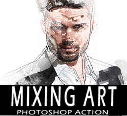 极品PS动作－混合艺术：Mixing Art Photoshop Action